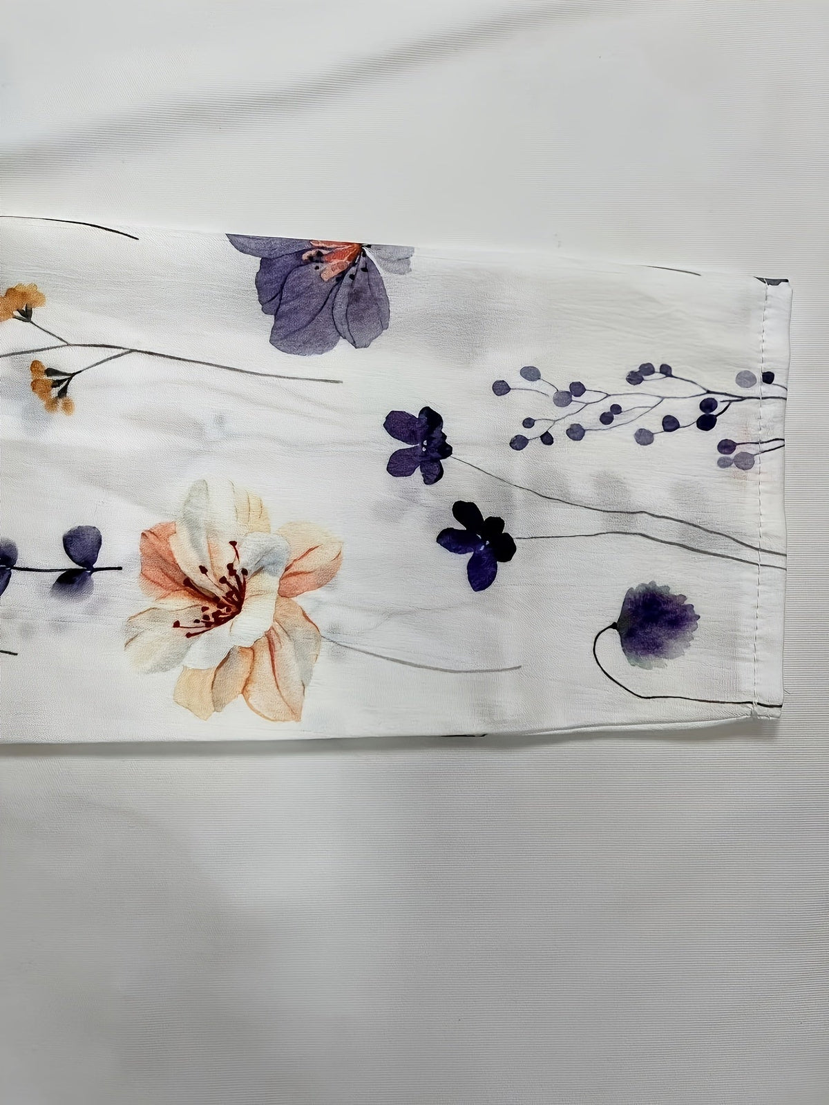 Women's Floral Print Button Up Half Sleeve V Neck Top