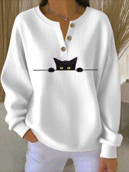 Christmas Tree Crew Neck Long Sleeve Sweatshirt