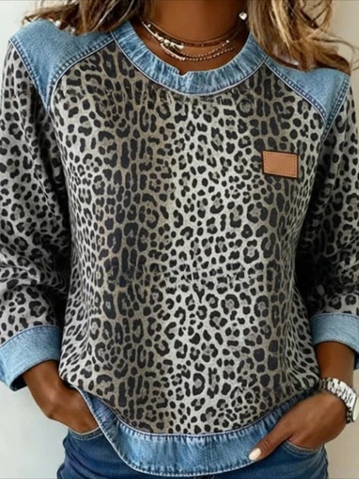 Color Block Stylish Casual Long Sleeve Shirt