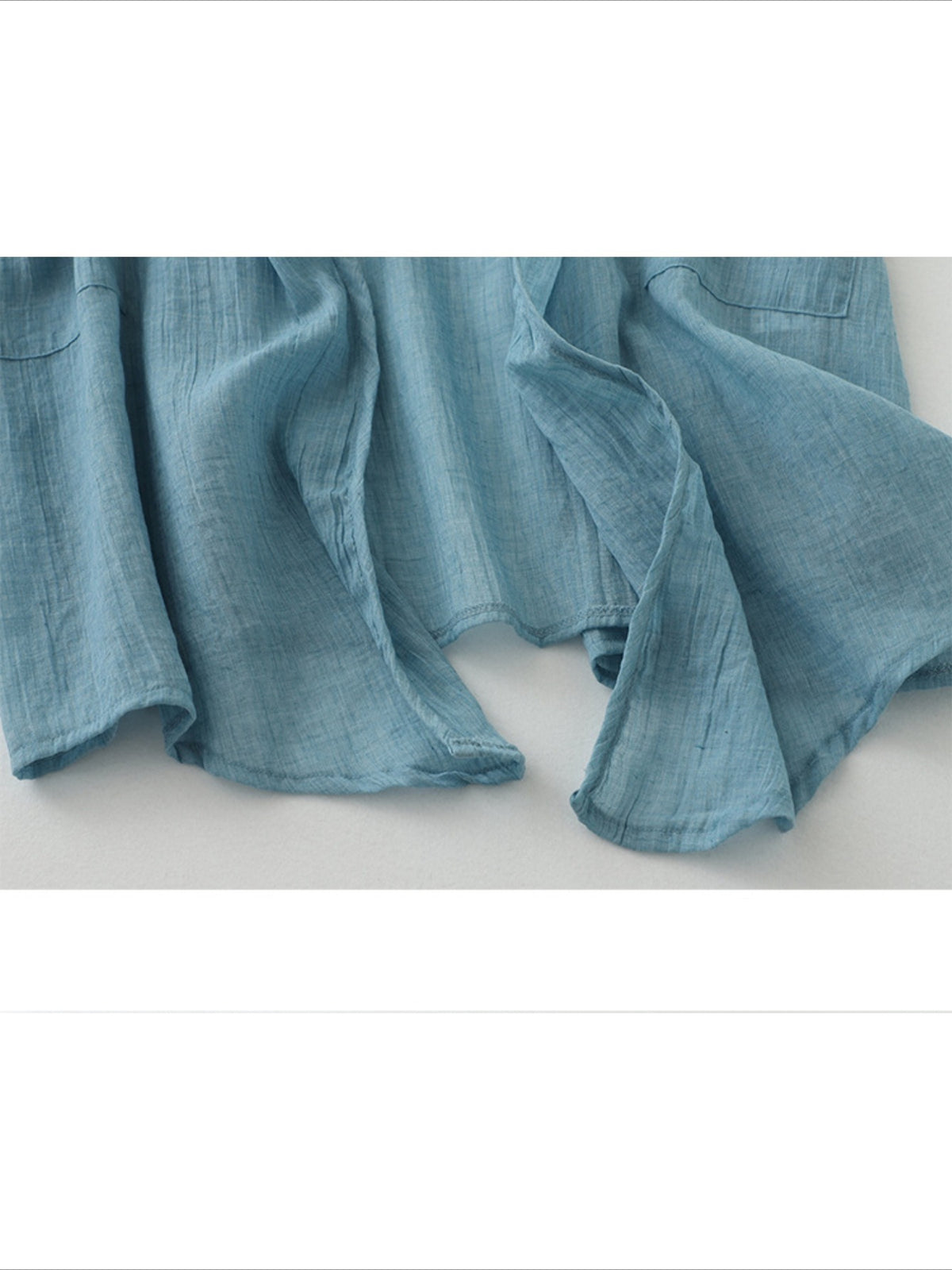Long Loose Fit Casual Front Opening Short Sleeved and Linen Cover Lightweight and Linen Cardigan
