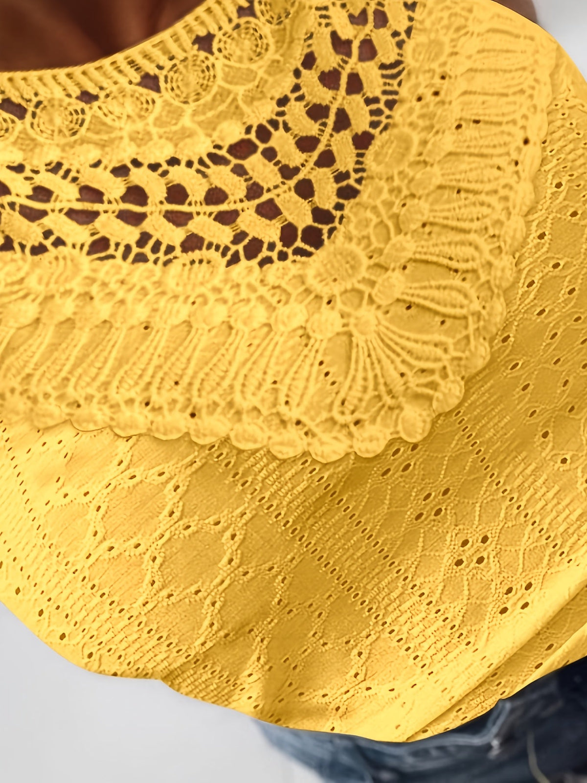 Solid Color Spandex Elegant Spaghetti Strap Slingback Hollow Knit Fabric Camis