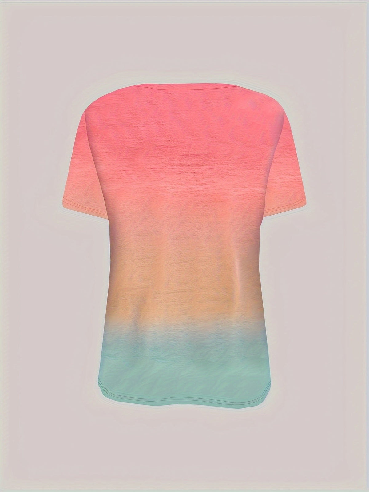 Crew Neck Short Sleeve Relaxed Fit Casual T-Shirt