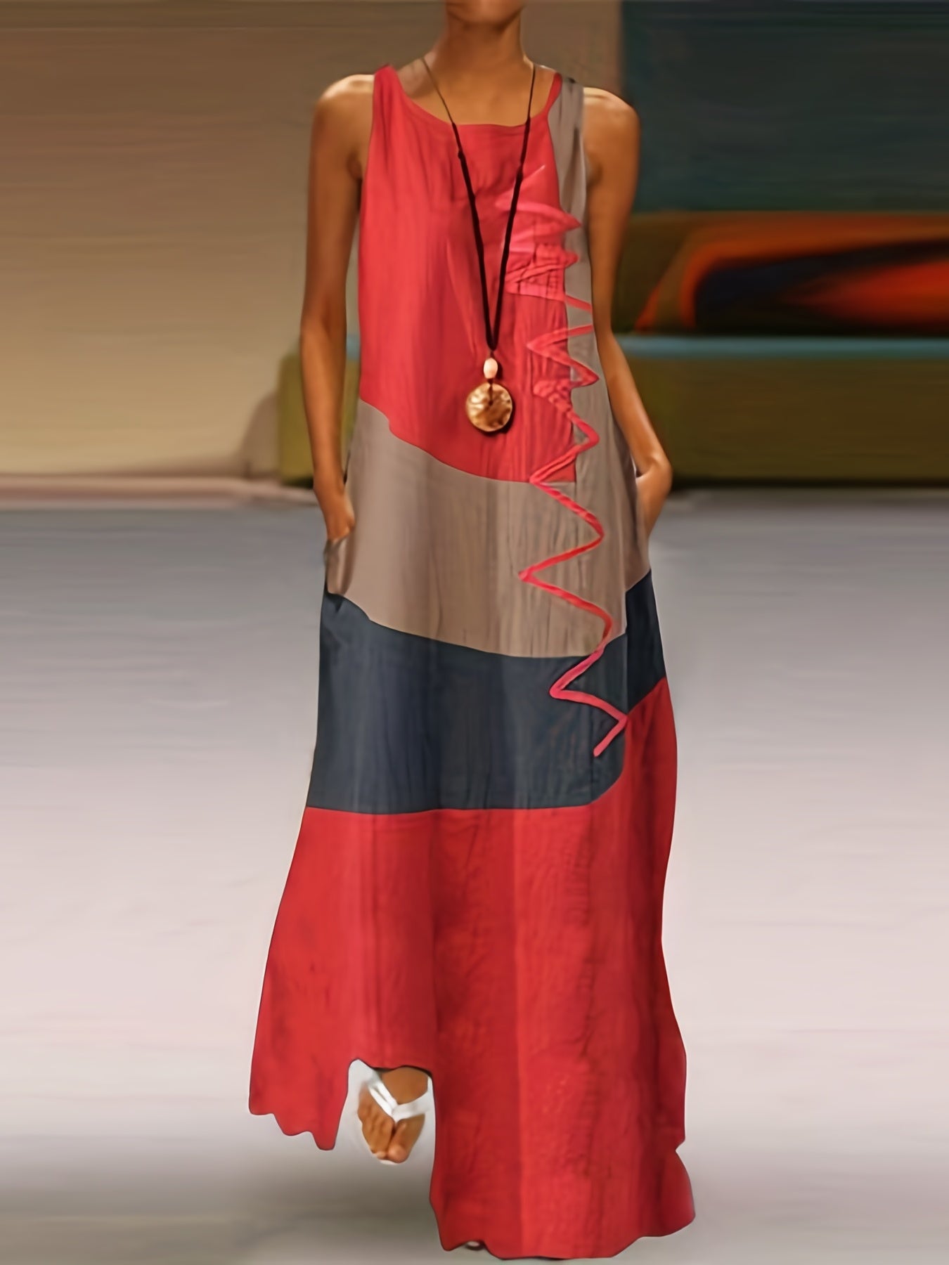 Sleeveless Maxi Tank Dress, Casual Every Day Dress