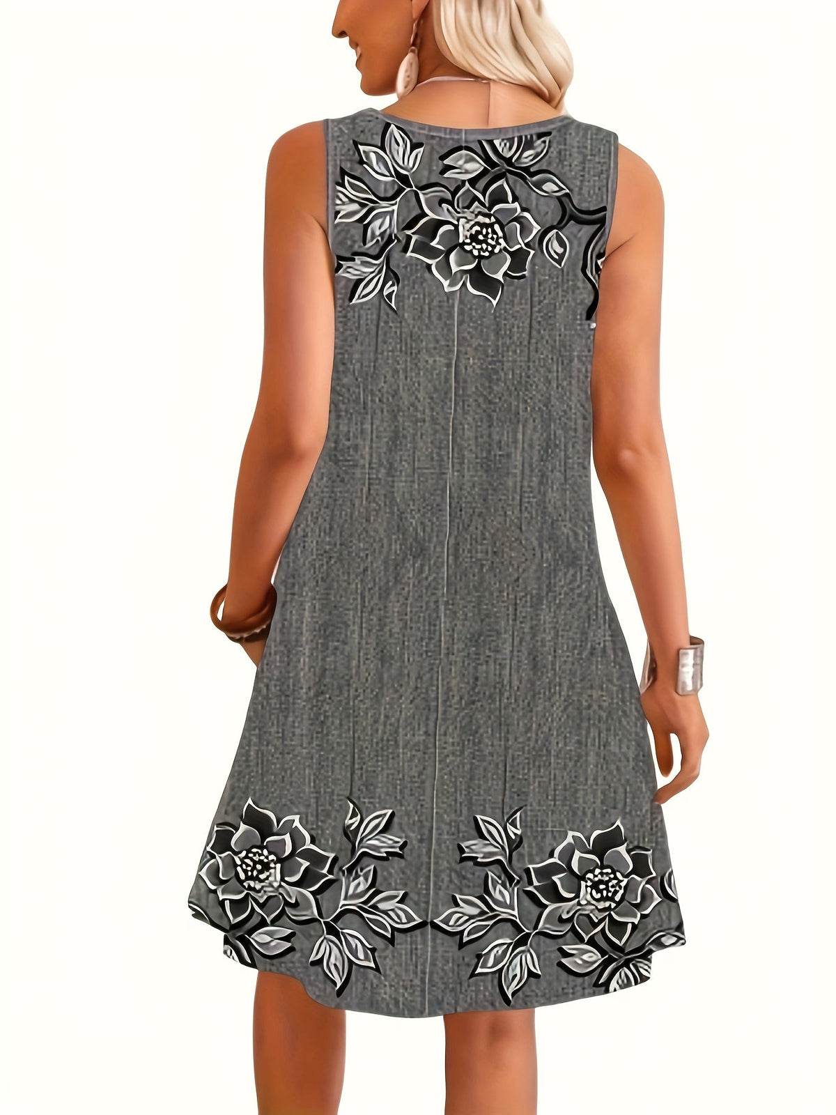 Floral Print Tank Dress