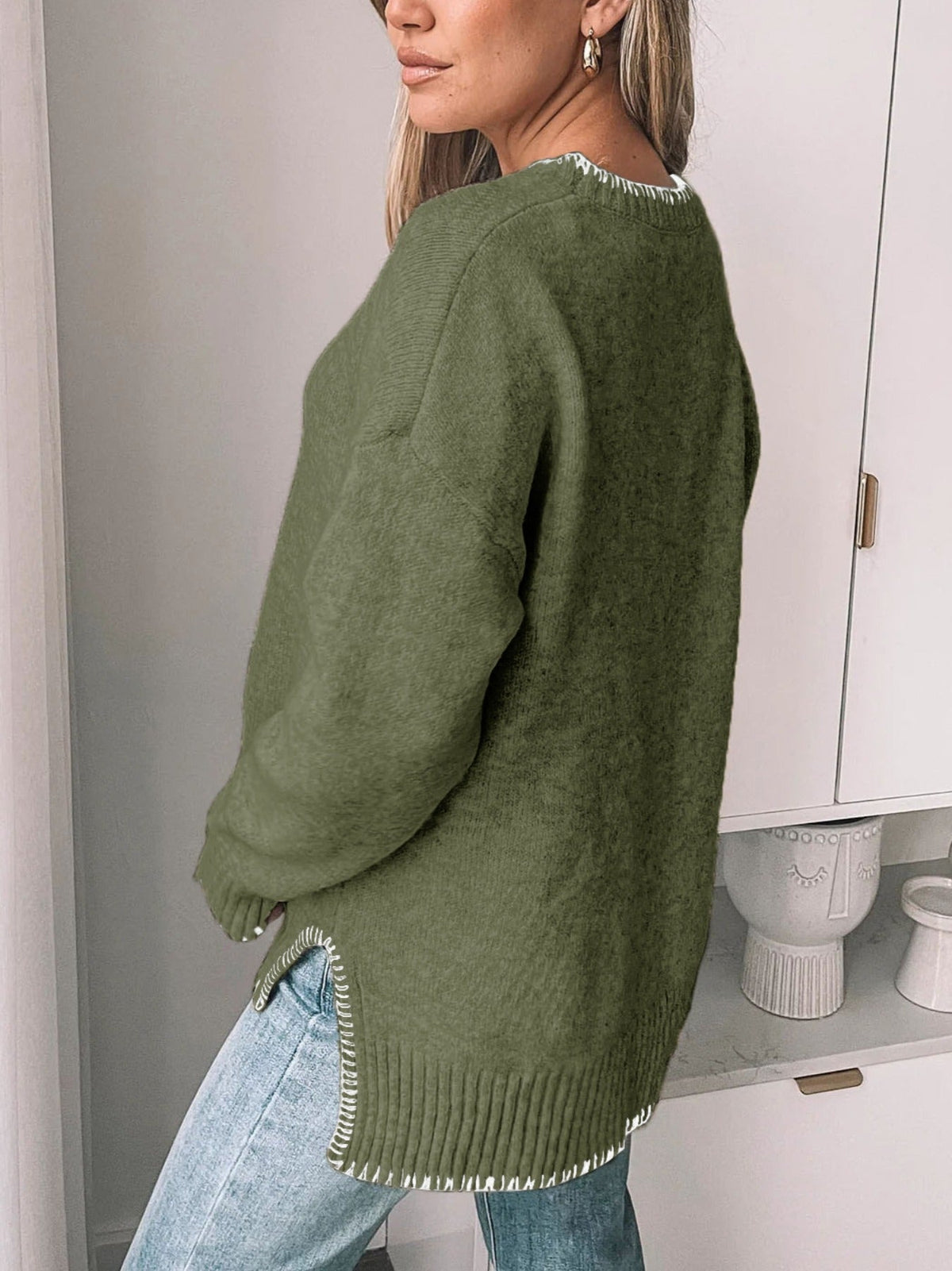 Fashion Autumn Pullover Edge European Style Sweater