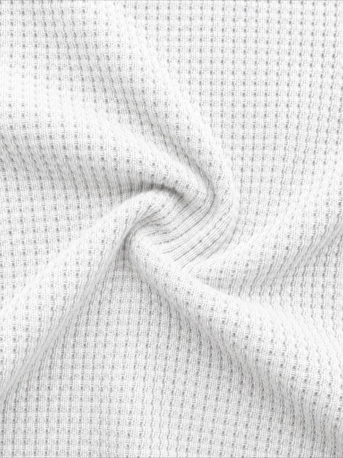 Solid Color Waffle Long Sleeve Shirt