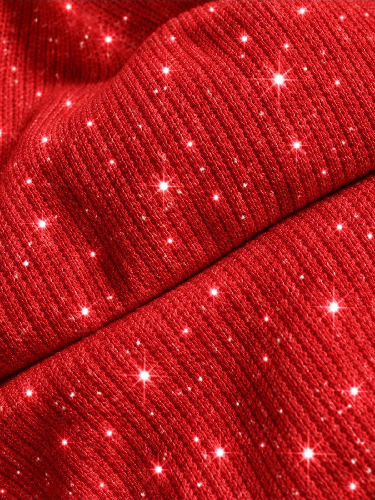 Christmas Button Crew Neck Long Sleeve Sweater