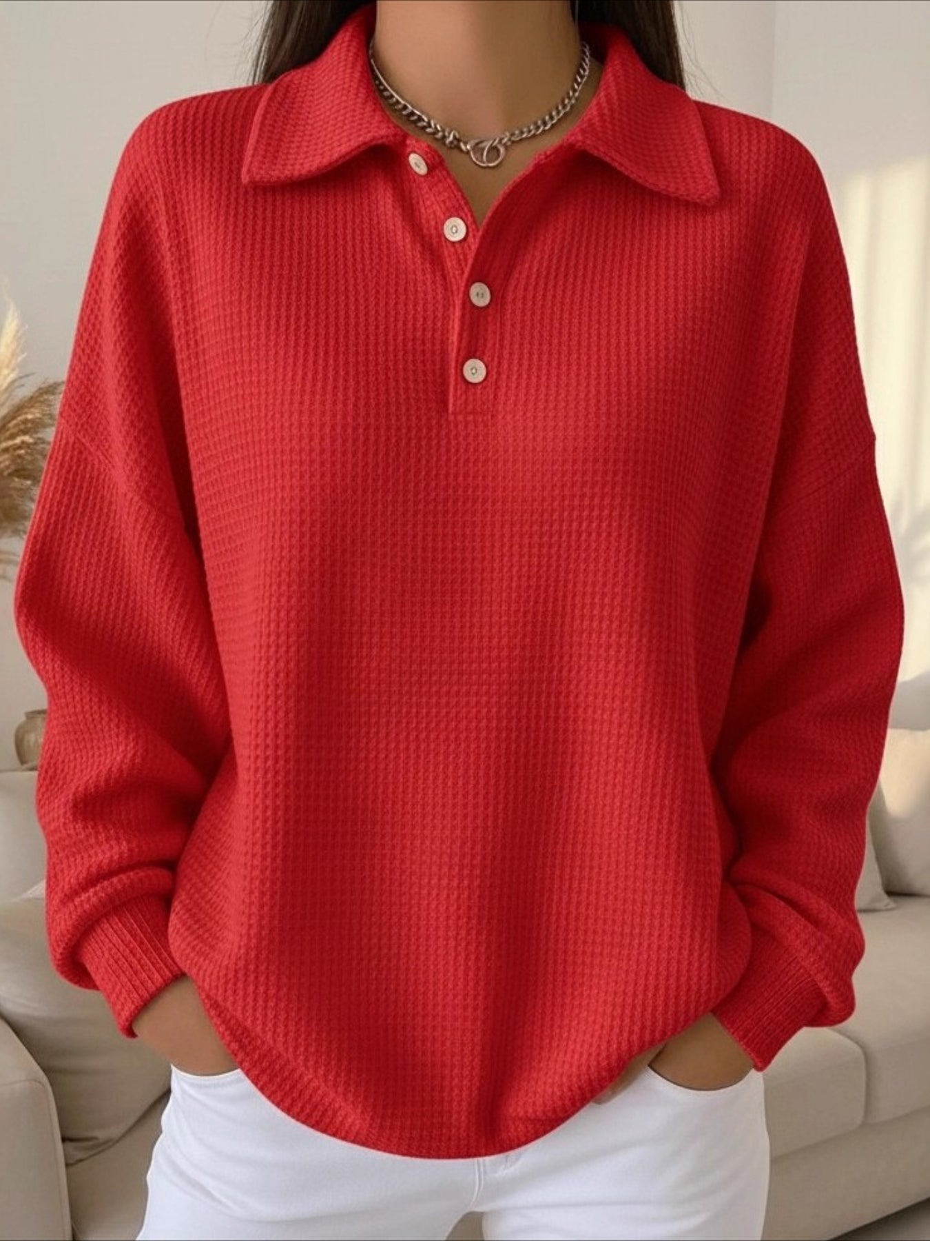 Active Sports Fashion Long Sleeve Square Neck Regular Pullover Sweatshirt