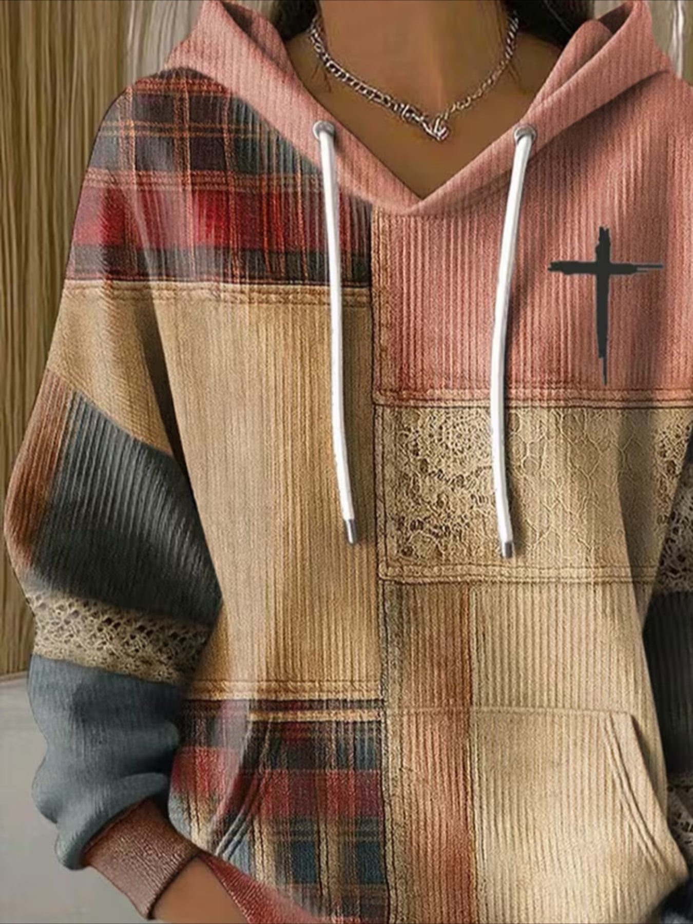 Printing Long Sleeve Pullover Hoodie Sweatshirt