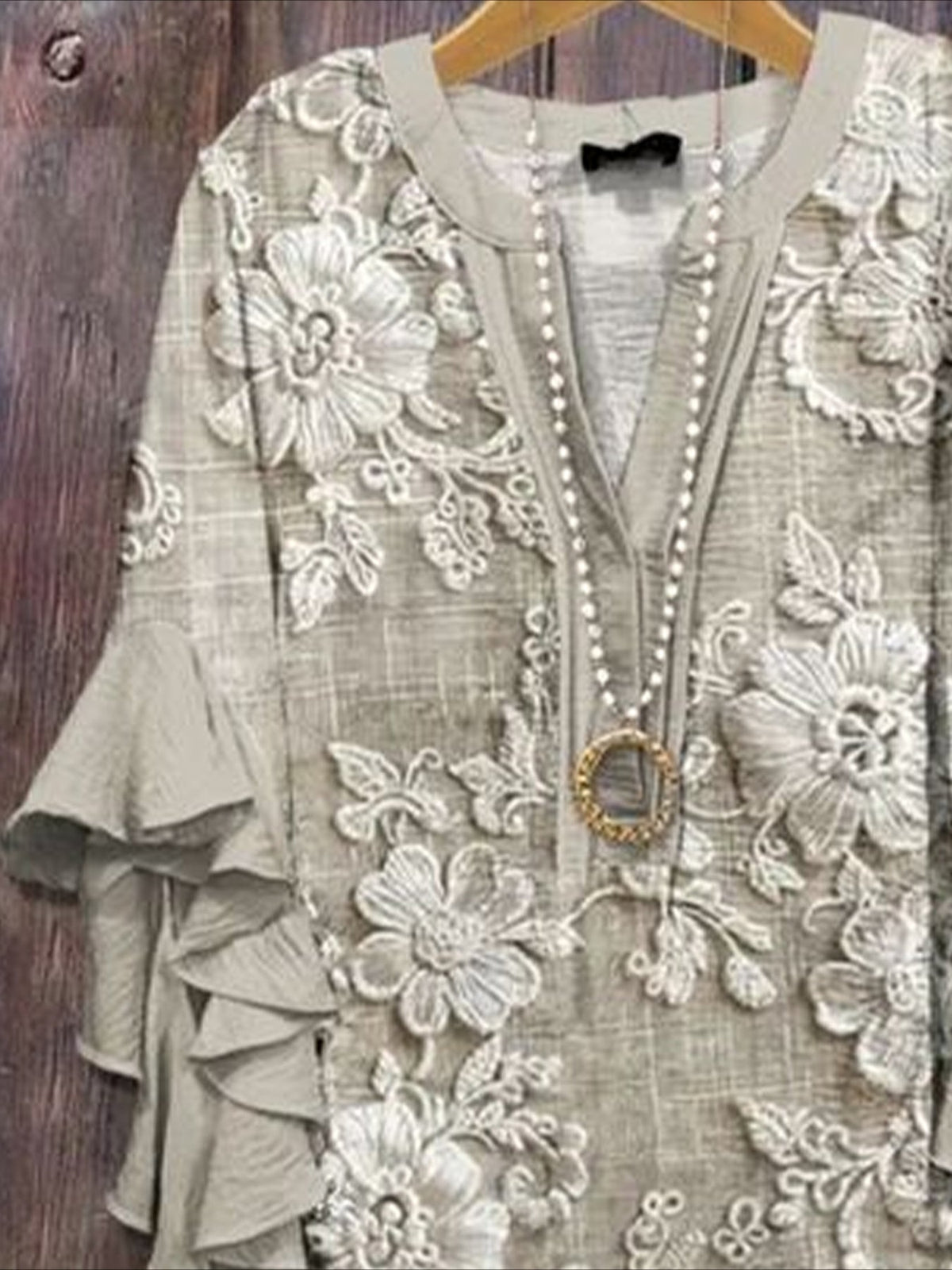 Floral Half Sleeve Shirt Summer Printing V Neck Daily Casual Top