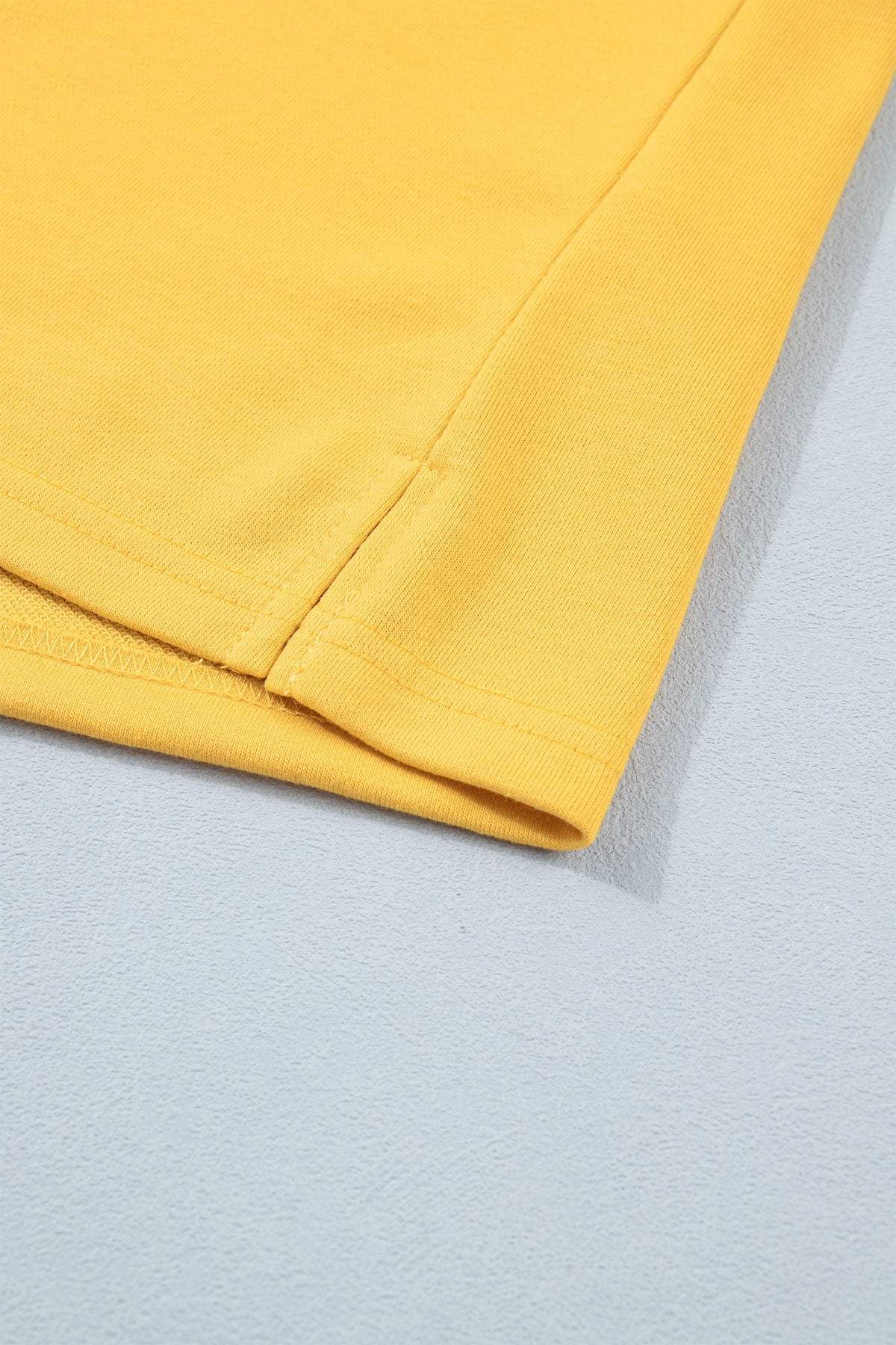 Banana Cream Loose Polo Tee Elastic Waist 2pcs Short Set