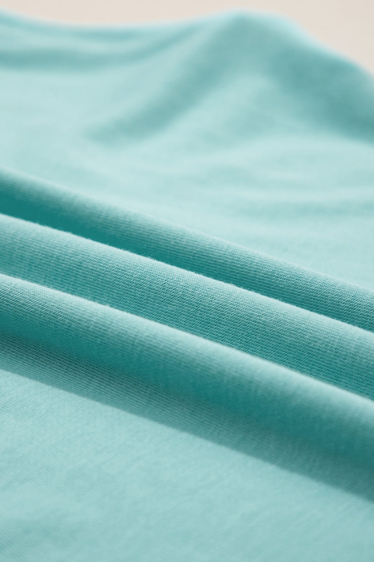 Mint Green Solid Color High Neck Cap Sleeve Loose Top