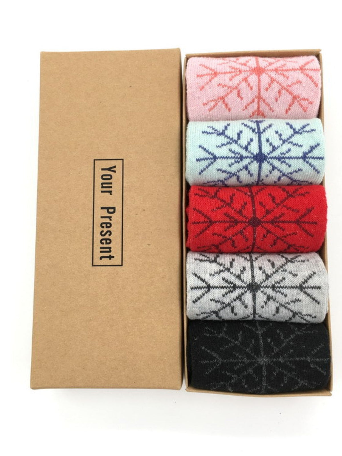 5 Pairs Christmas Elk Print Socks, Comfy & Warm Mid Tube Socks
