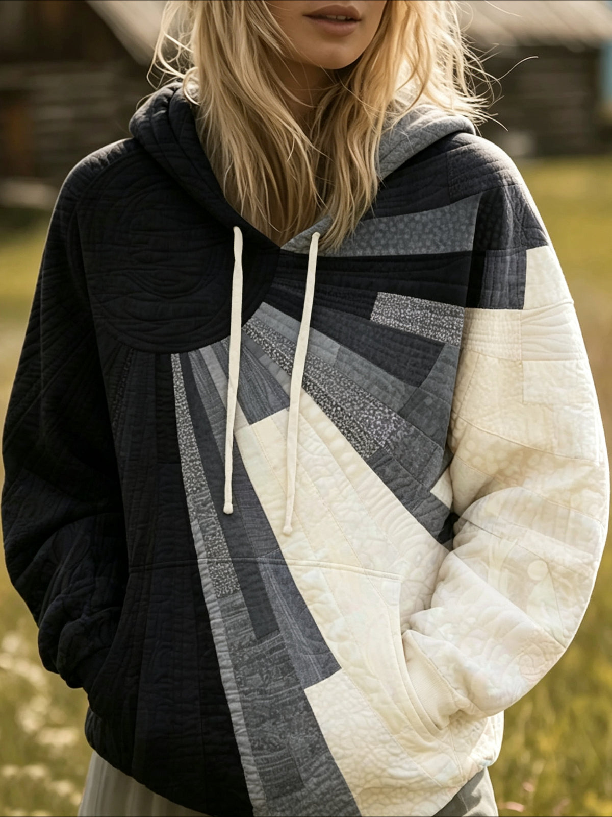 Floral Long Sleeve Vintage Spring/Fall Hoodie