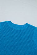 Myosotis Slim Knit Polka Dot Knot Back Cropped Sweater Tank
