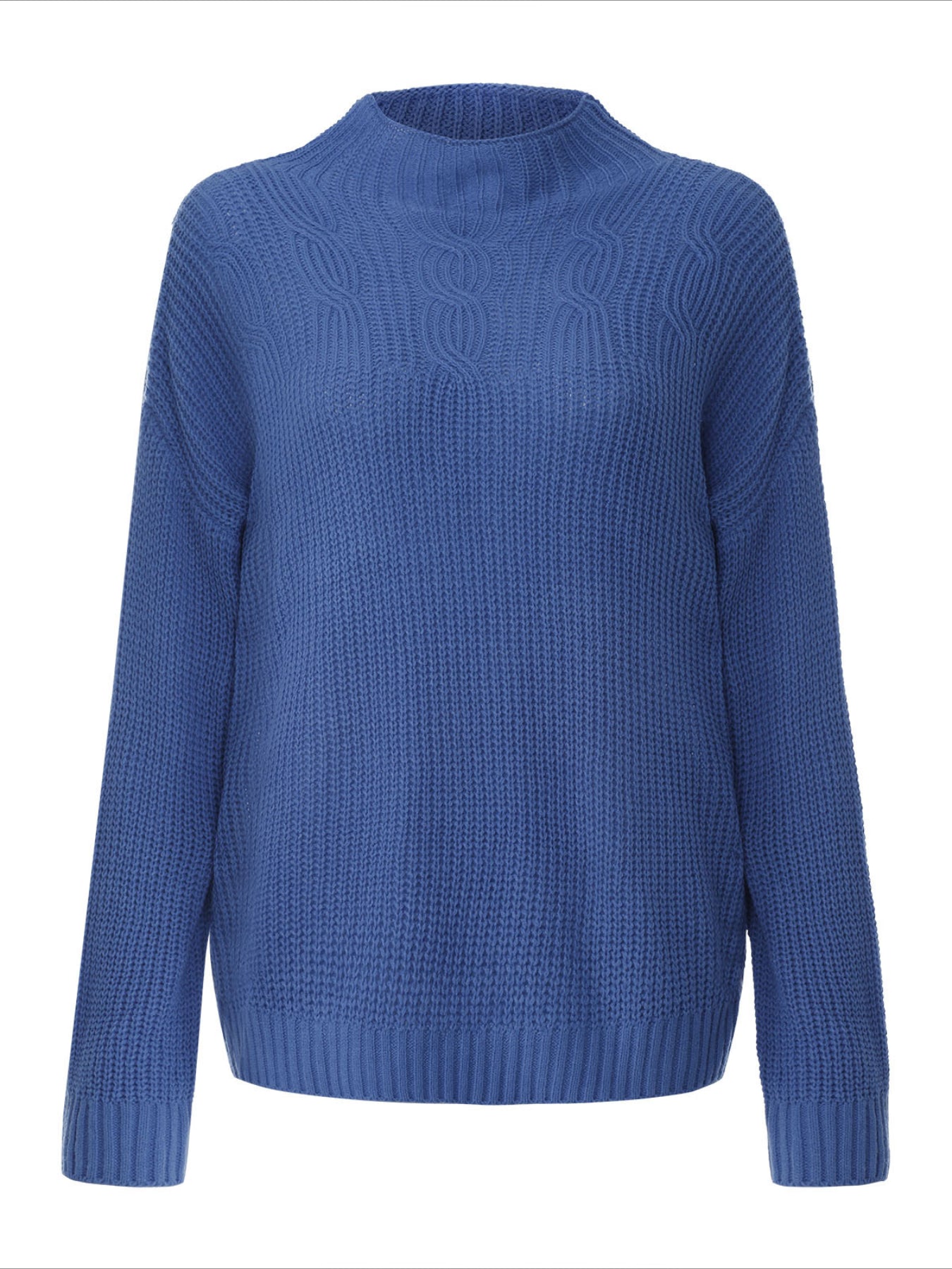 Plain Casual Balloon Sleeve Long Sleeve Sweater