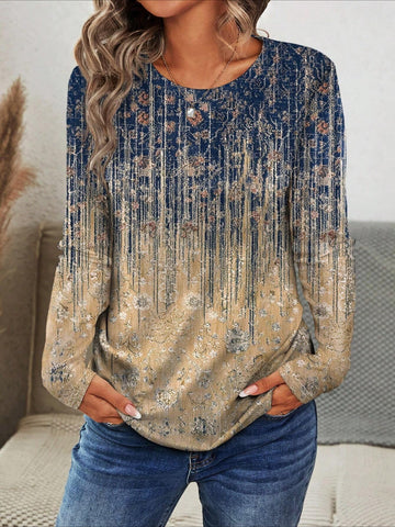 High Street Long Sleeve Crew Neck T-Shirt