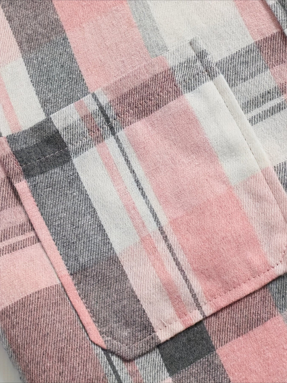 Plaid Print Simple Shirt, Casual Button Front Long Sleeve Shirt