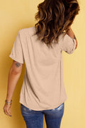 Khaki Flying Mallard Print Crew Neck T Shirt