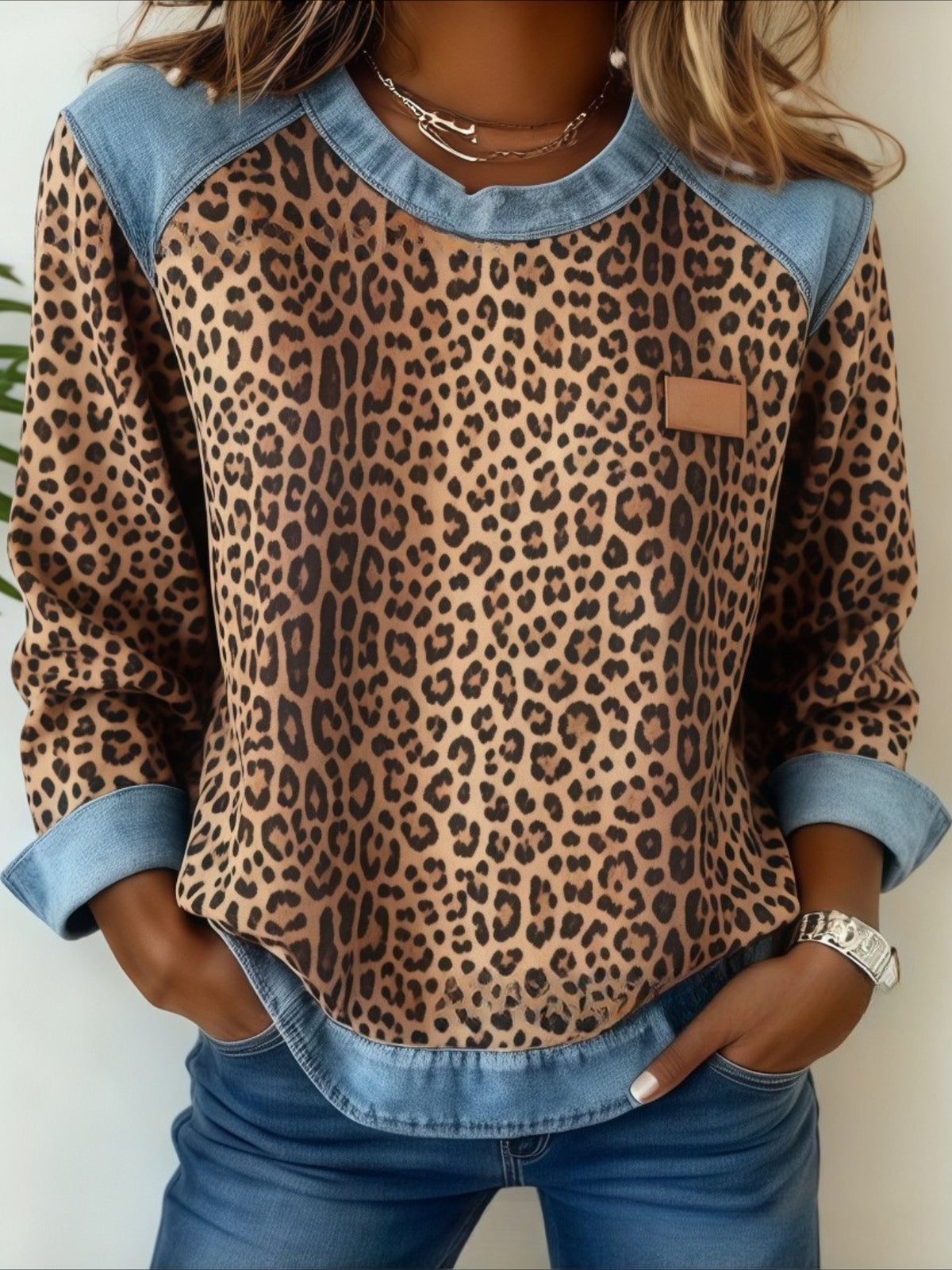 Color Block Stylish Casual Long Sleeve Shirt