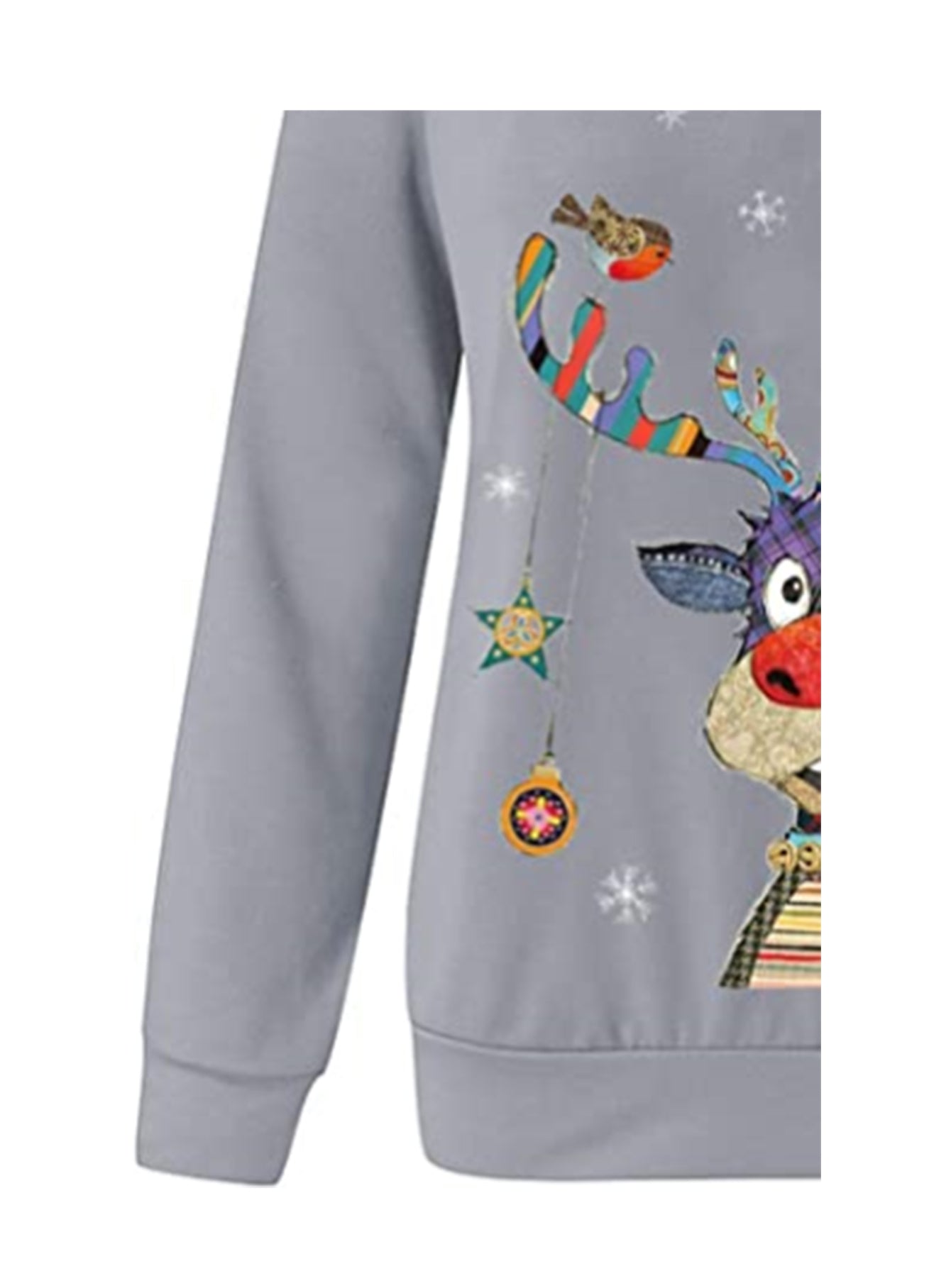 Women's Sweatshirt Casual Christmas Crew Neck Printed Long Sleeve Fashion Fall Loose Pullover