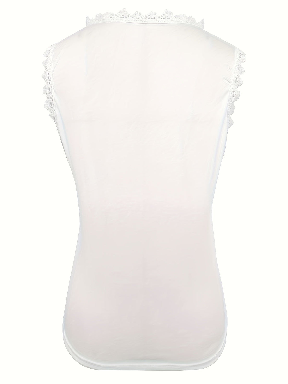 Sleeveless Lace Floral Square Neck Tank Top