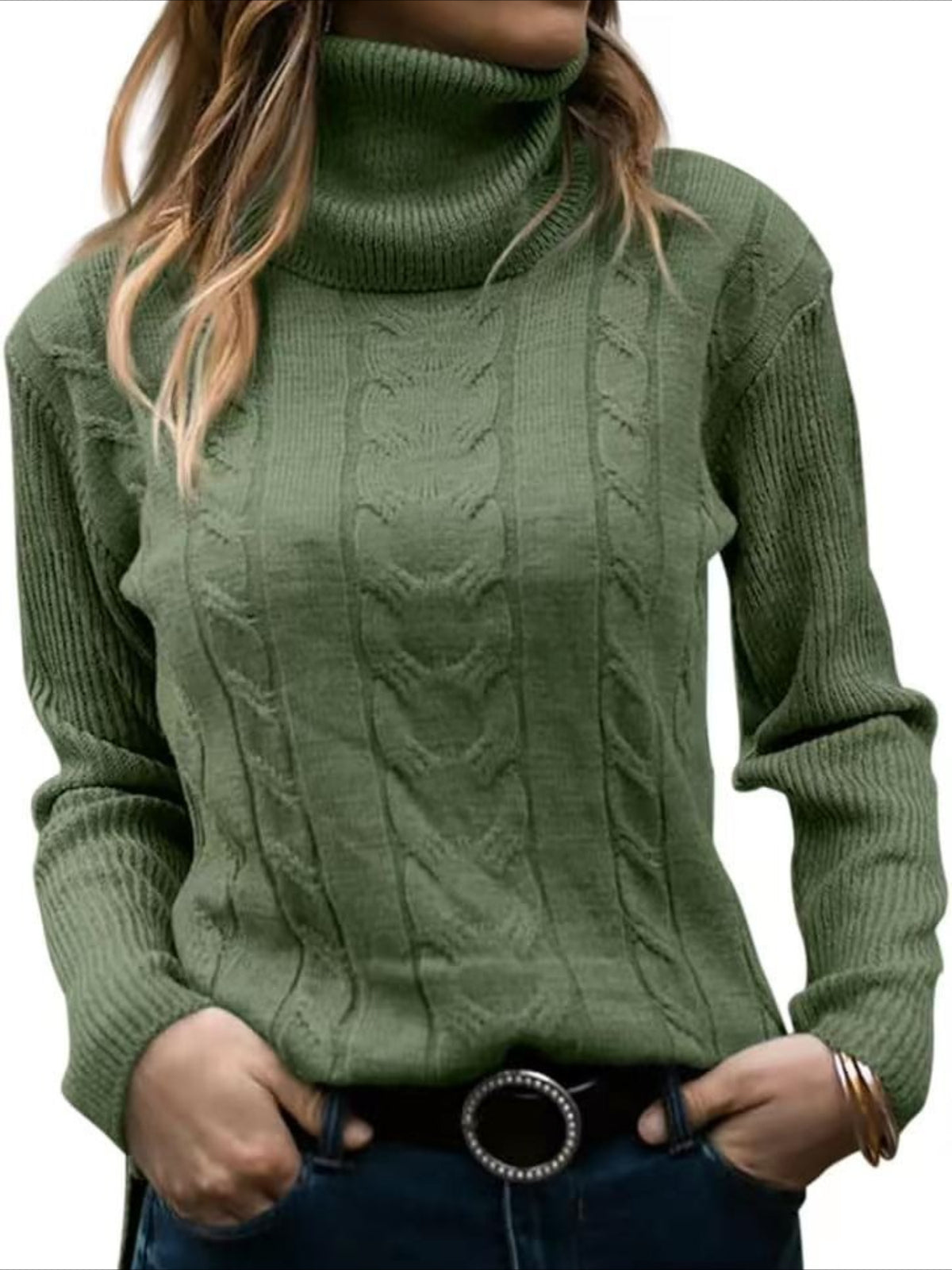 Turtleneck Casual Regular Fit Sweater