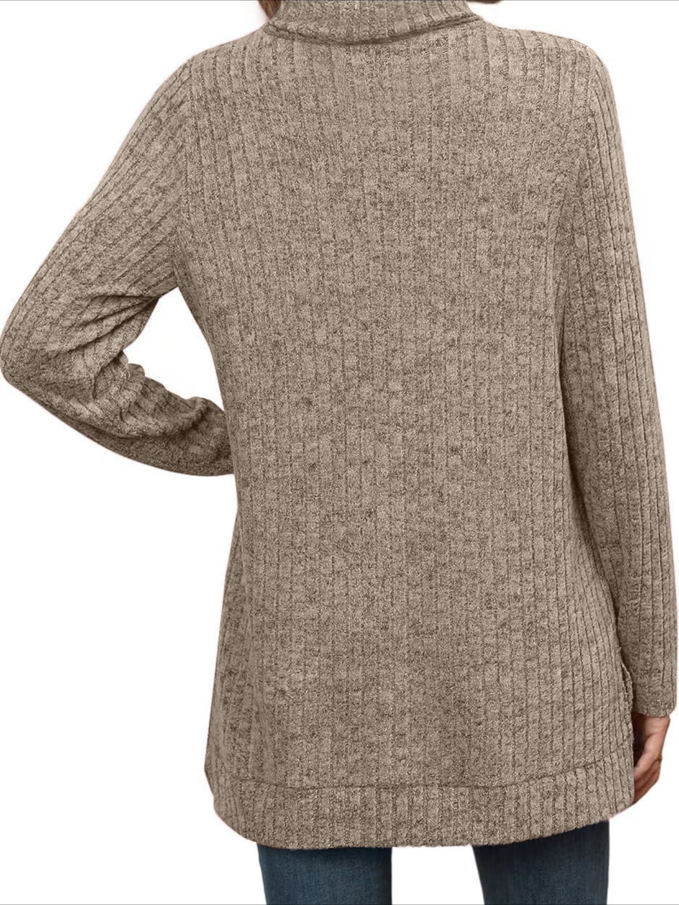 Pullover Turtle Neck Long Sleeve Sweater