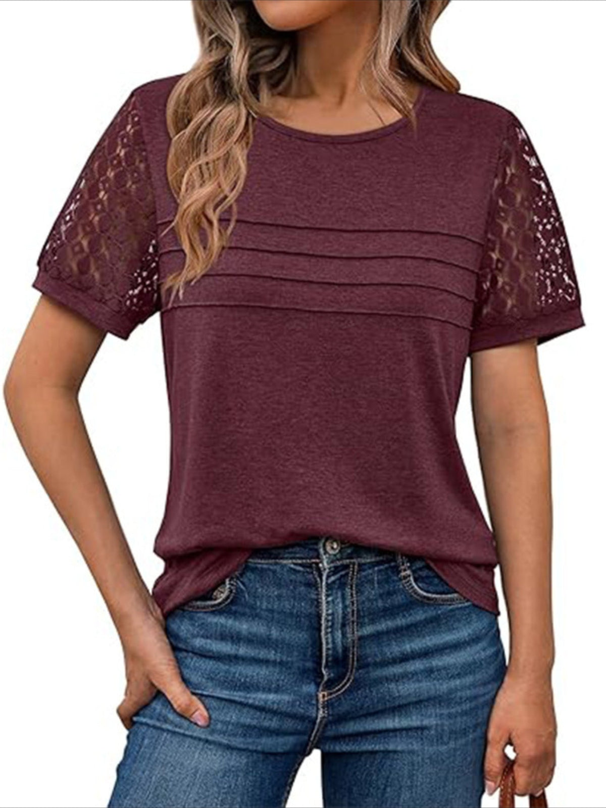Skeleton Short Sleeve Shirts Lace Tops