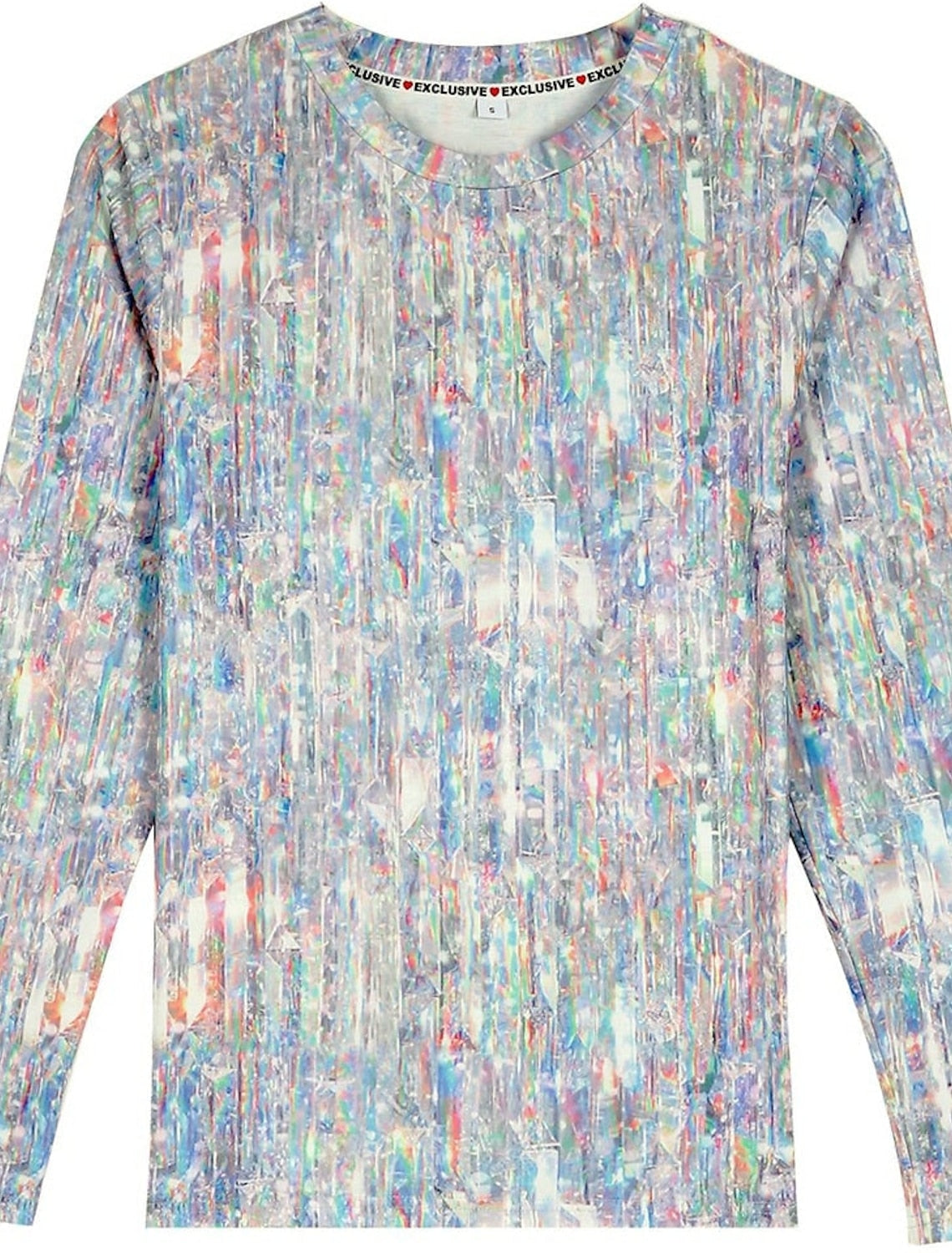 Print Long Sleeve Daily Weekend Fashion Basic Elegant Round Neck T shirt